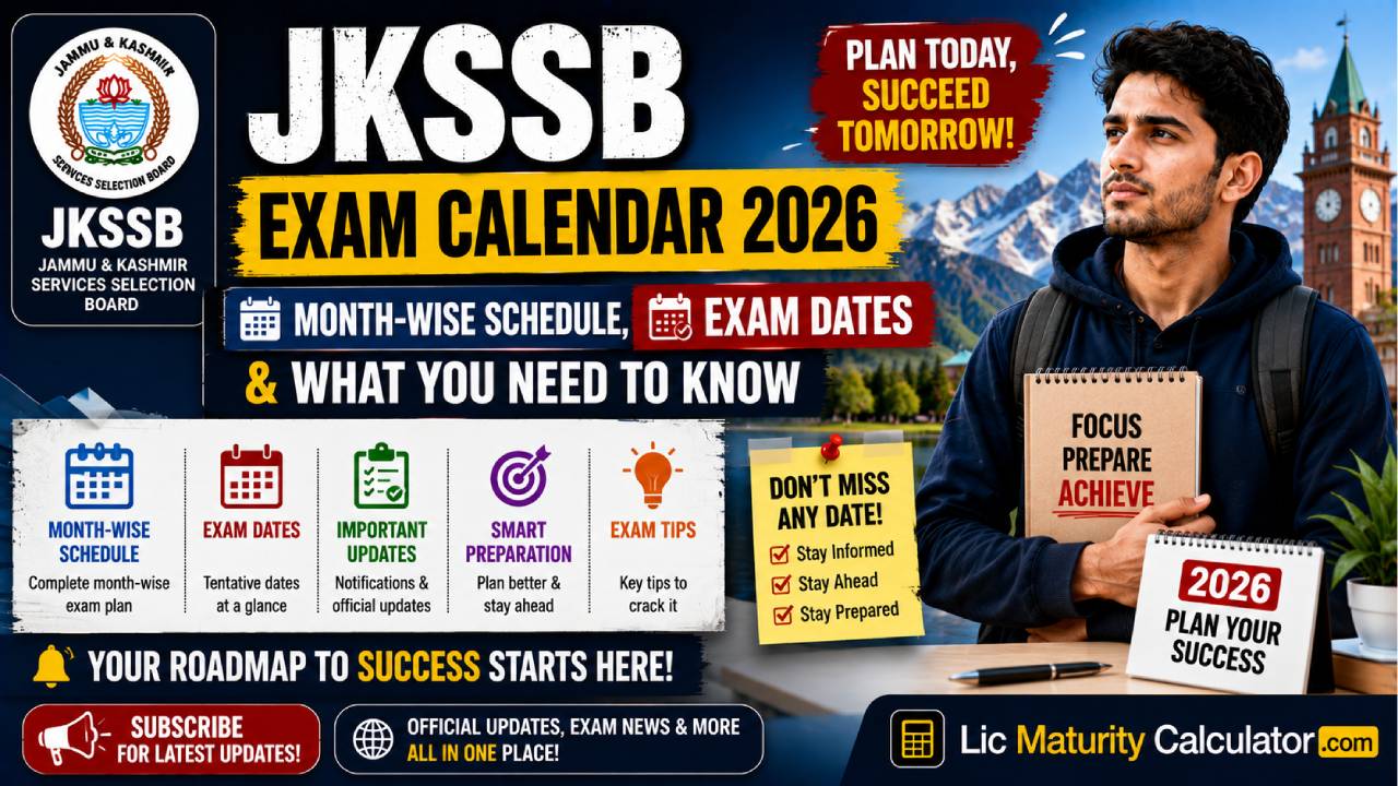 JKSSB Exam Calendar 2026