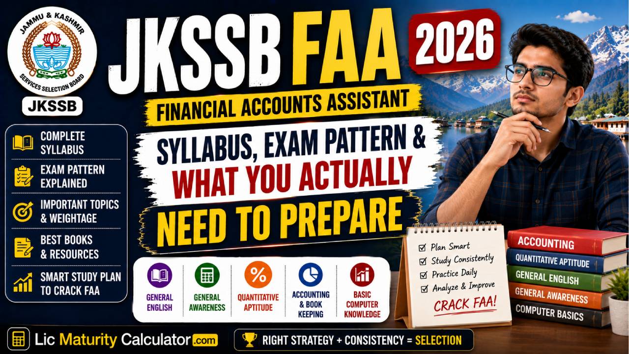 JKSSB FAA 2026: Syllabus, Exam Pattern & What You Actually Need to Prepare