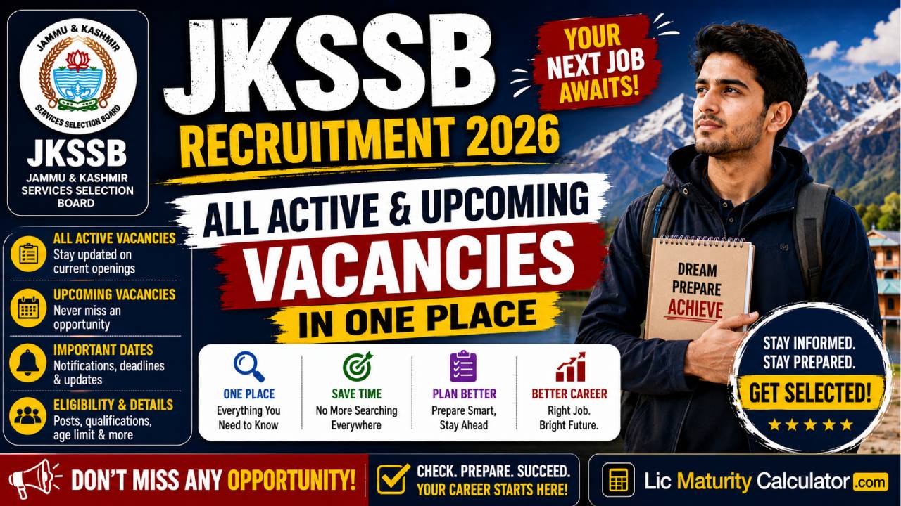 JKSSB Recruitment 2026