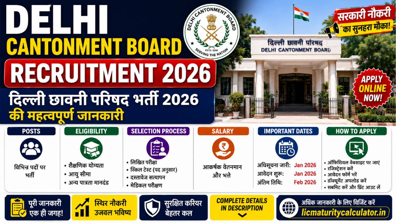 Delhi Cantonment Board Recruitment 2026