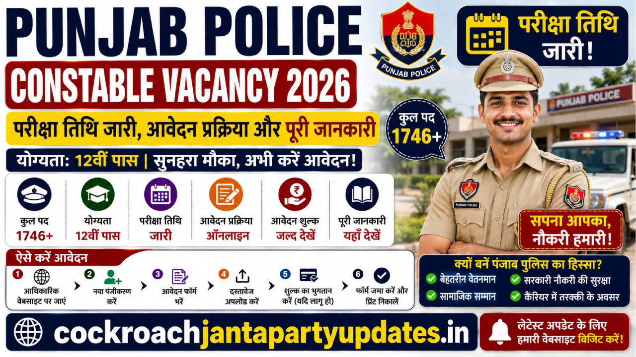 Punjab Police Constable Vacancy 2026