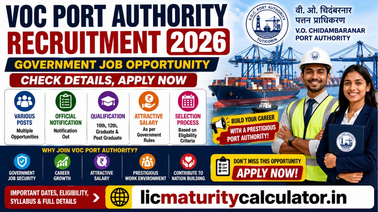 VOC Port Authority Recruitment 2026