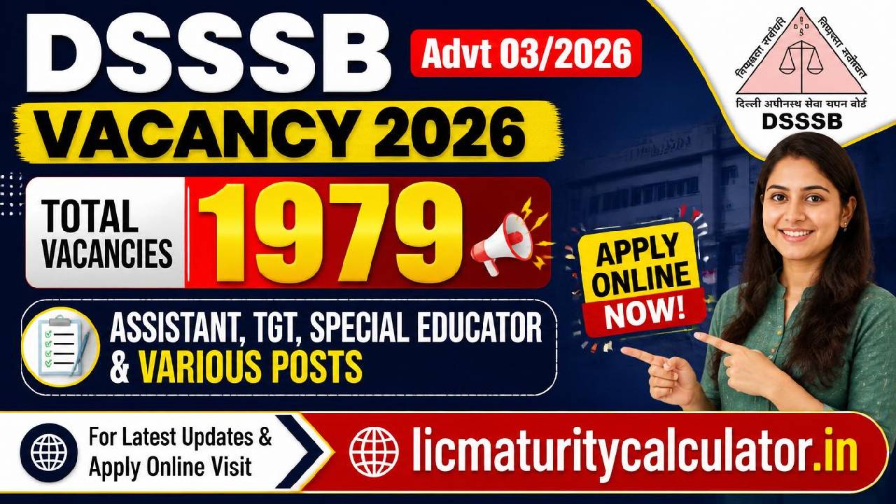 DSSSB Advt 032026 Vacancy 2026